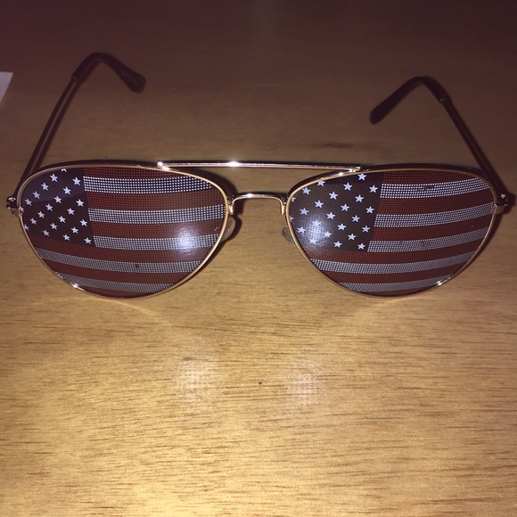 Womens Patriotic American flag 🇺🇸 Aviator sunglasses 🕶 4th Of July Labor Day - Picture 2 of 5
